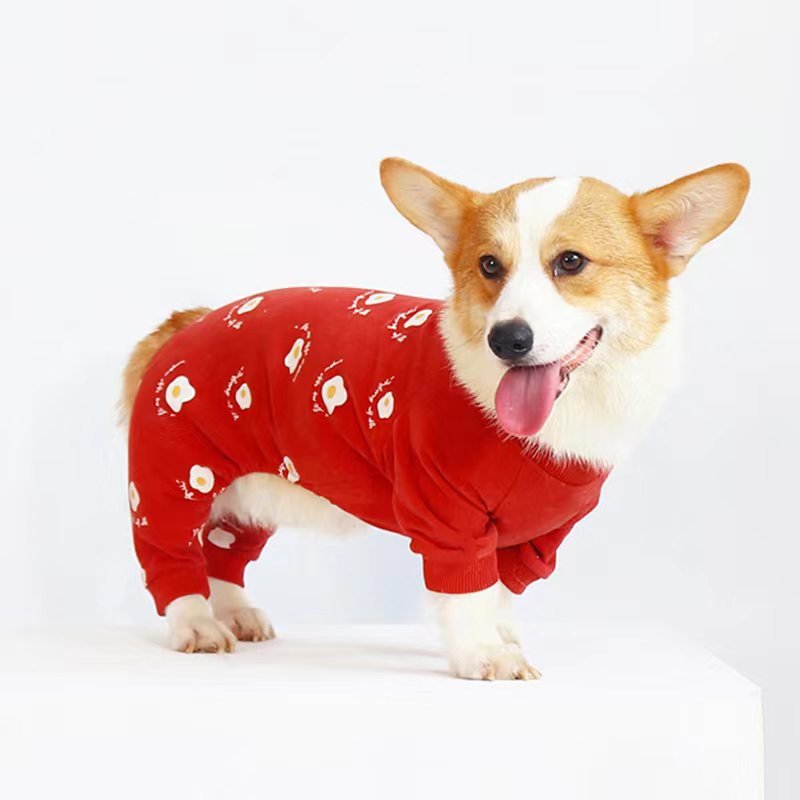 Print Onesie Pajama Corgi Dog Clothes - PIKAPIKA