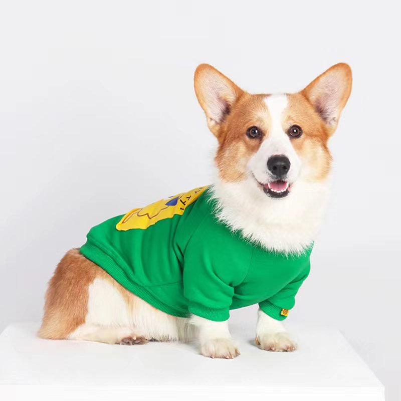 Print Pullover Shirts Corgi Dog Clothes - PIKAPIKA