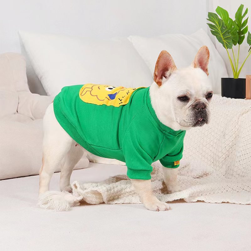 Print Shirt Sweatshirt Bulldog Dog Clothes - PIKAPIKA