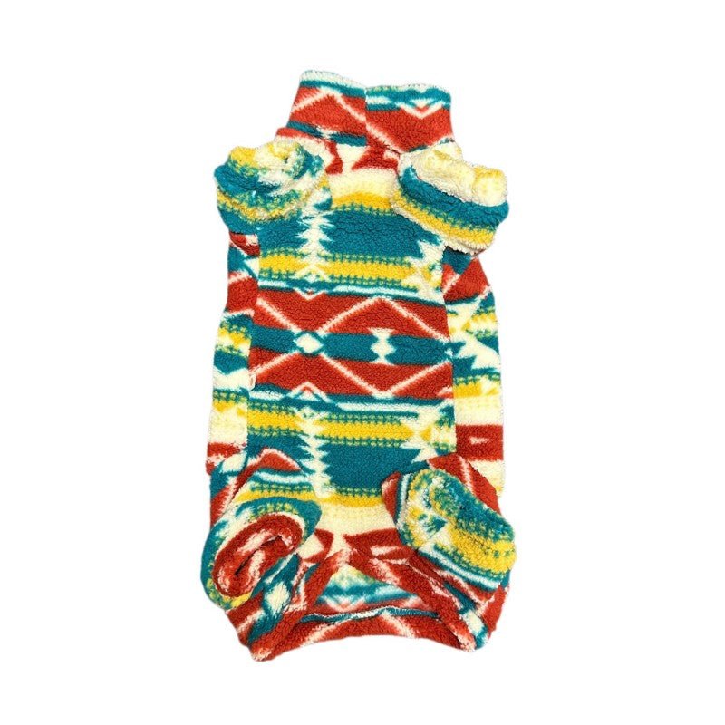 Printed Thick Four - Leg Cat Clothes Sphynx Devon Warm Winter Onesie - PIKAPIKA