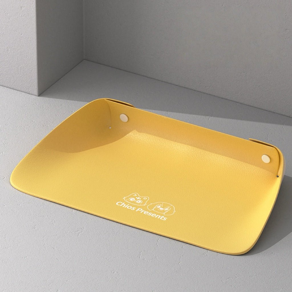 PU Leather Waterproof Pet Feeding Mat - PIKAPIKA
