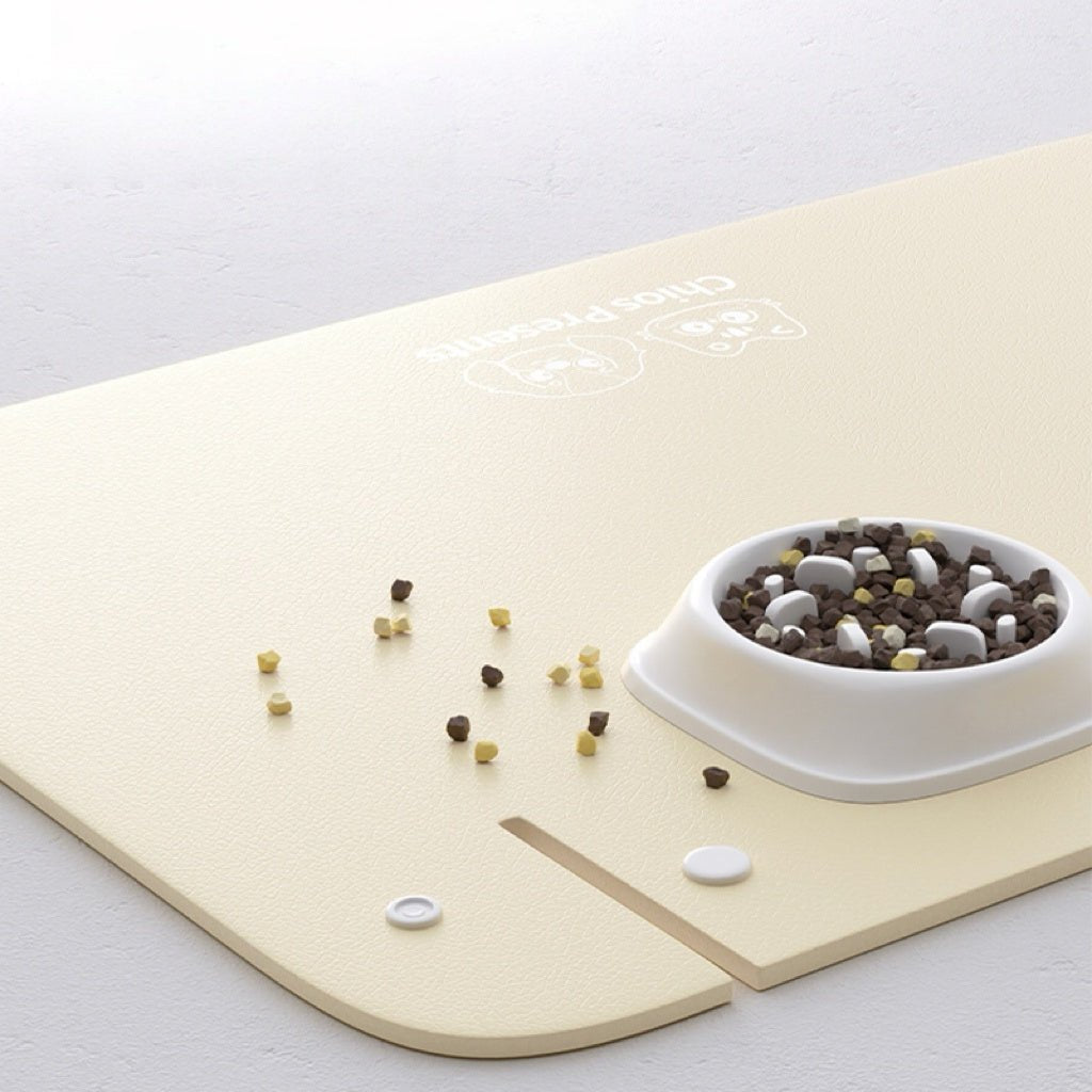PU Leather Waterproof Pet Feeding Mat - PIKAPIKA
