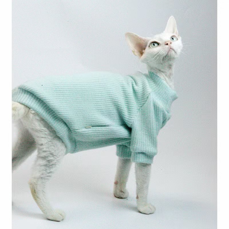 Pullover Knitted Sweater Sphynx Cat Clothes - PIKAPIKA