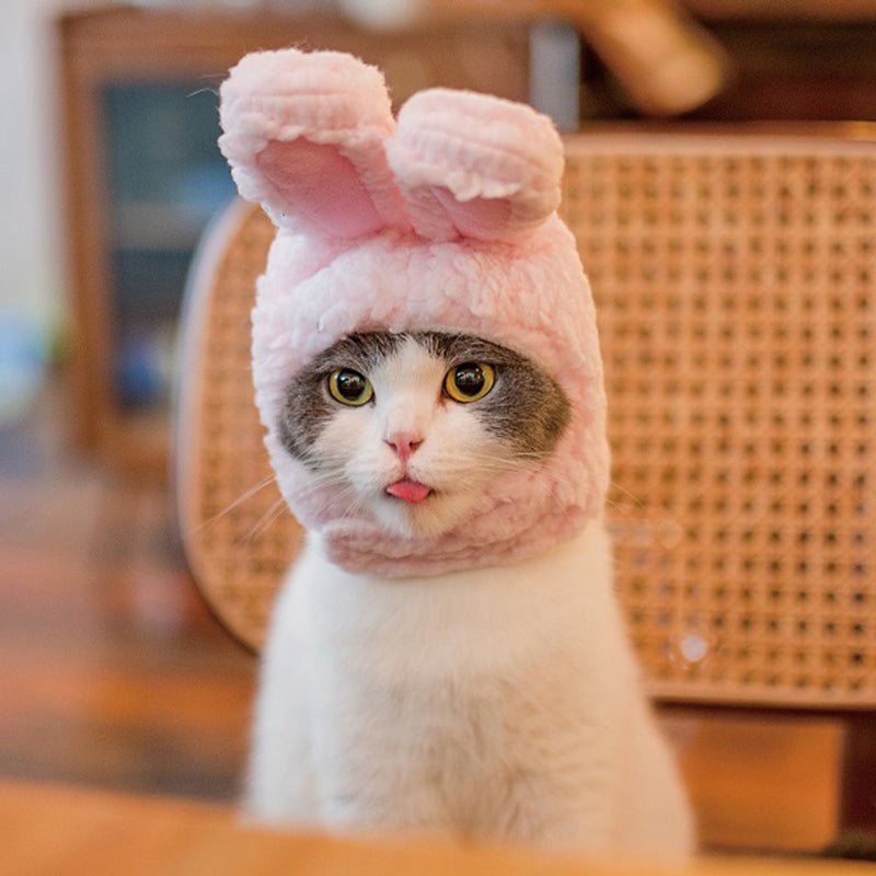 Rabbit Ears Fleece Cat Hat - PIKAPIKA