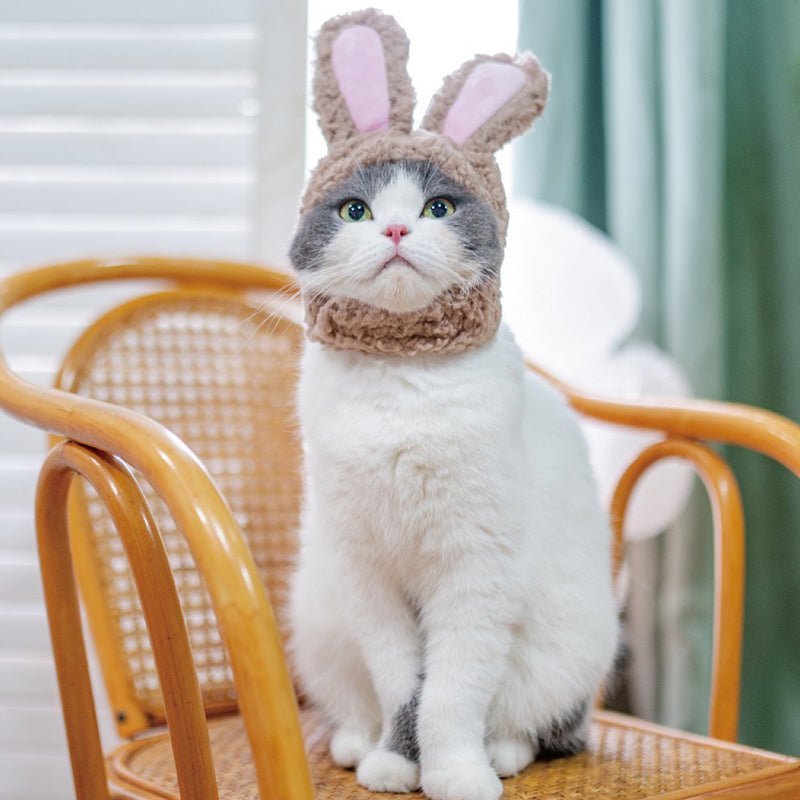 Rabbit Ears Fleece Cat Hat - PIKAPIKA
