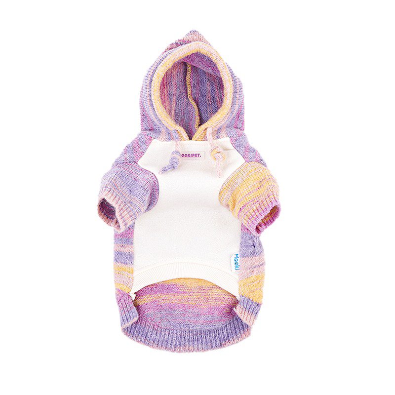 Rainbow Hoodie Sweater Dog Clothes - PIKAPIKA