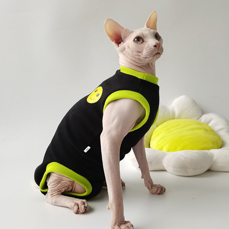 Sleeveless Pajama Onesie Sphynx Cat Clothes - PIKAPIKA