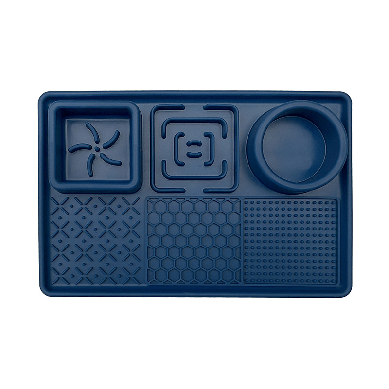 Slow Feeder Bowl, Silicone Lick Mat with Suction Cups for Dog Cat - PIKAPIKA