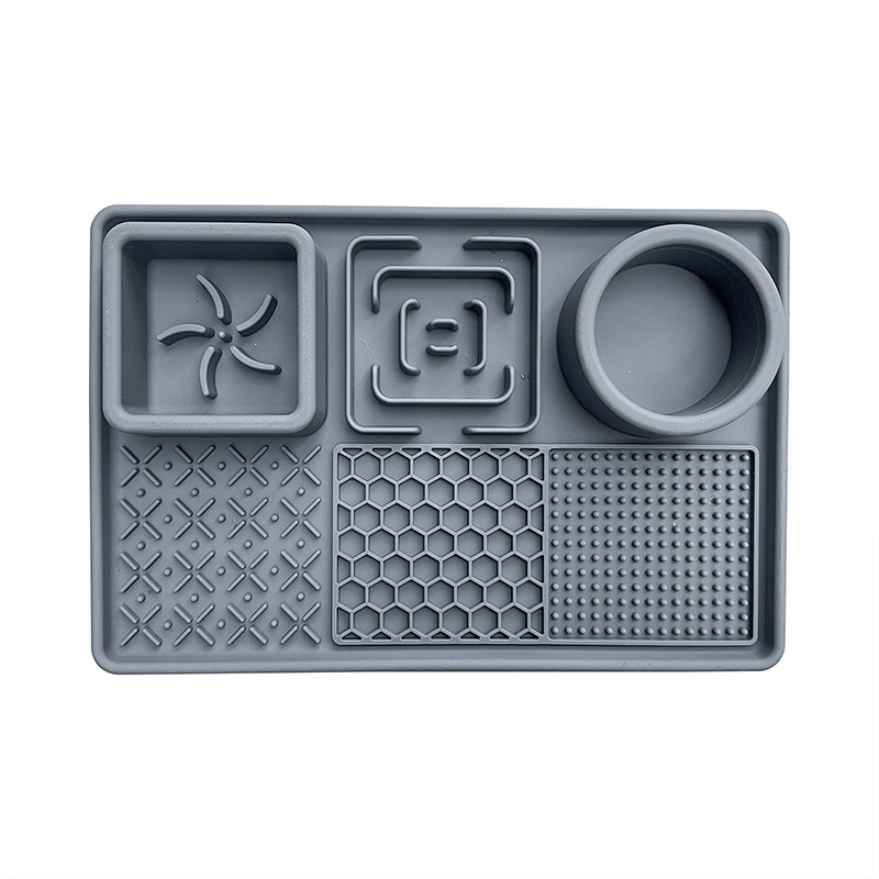 Slow Feeder Bowl, Silicone Lick Mat with Suction Cups for Dog Cat - PIKAPIKA