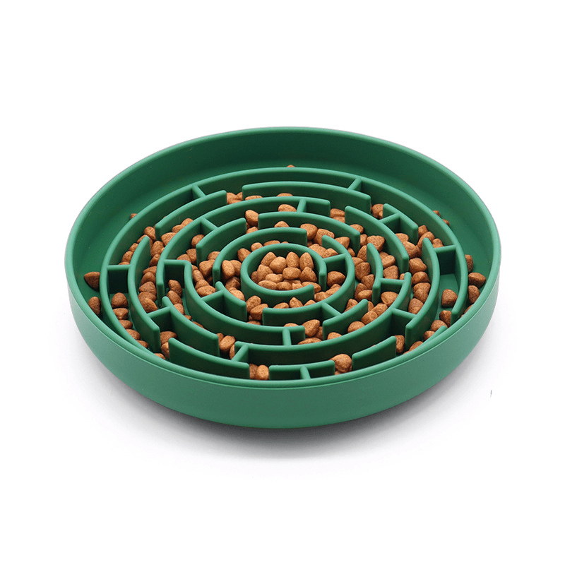 Slow Feeder Dog Bowls Silicone Pet Food Bowls With Suction Cups - PIKAPIKA