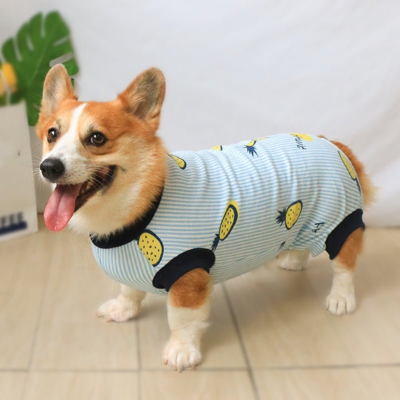 Soft Breathable Onesies Sleeveless Corgi Dog Clothes - PIKAPIKA