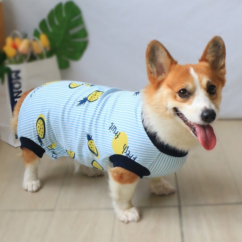 Soft Breathable Onesies Sleeveless Corgi Dog Clothes - PIKAPIKA
