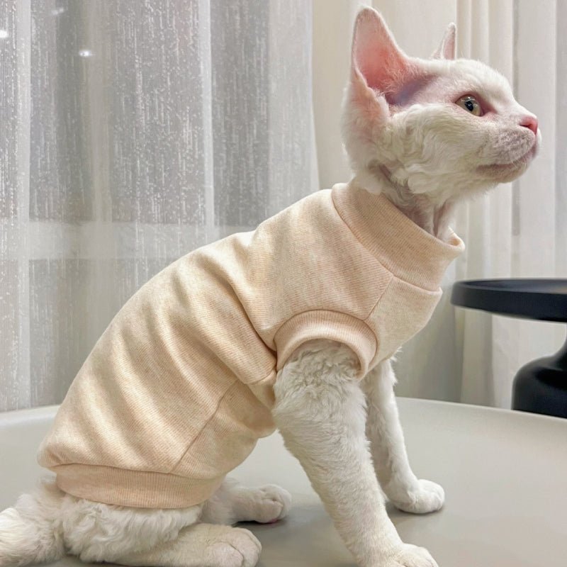 Soft Cotton Onesies Elastic Comfortable for Sphynx Cat Devon Rex - PIKAPIKA