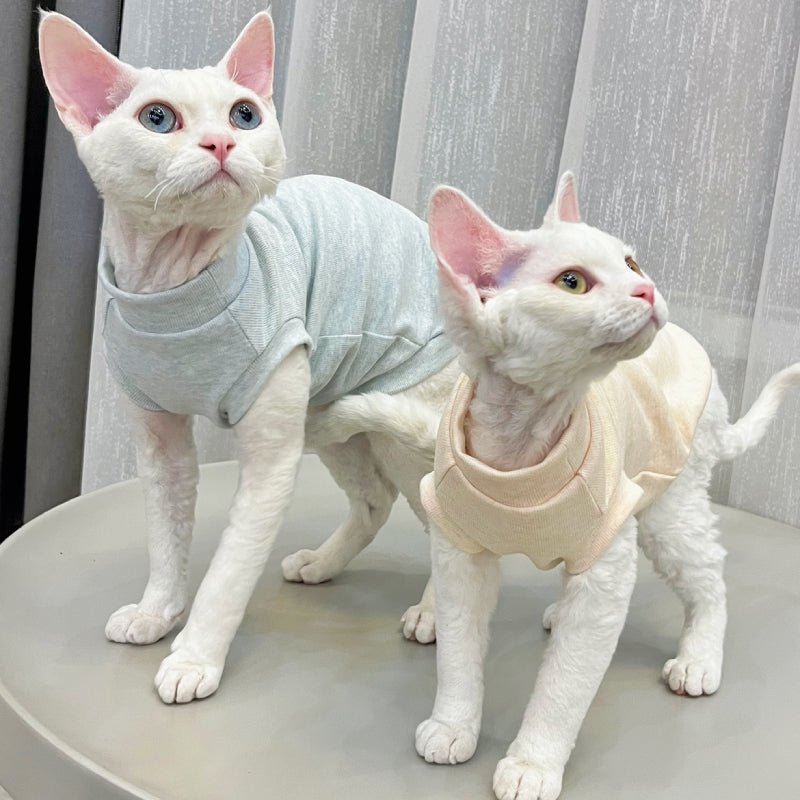Soft Cotton Onesies Elastic Comfortable for Sphynx Cat Devon Rex - PIKAPIKA