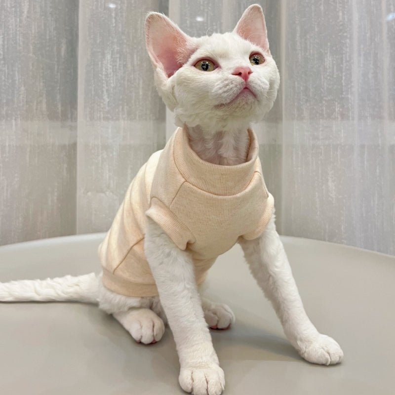 Soft Cotton Onesies Elastic Comfortable for Sphynx Cat Devon Rex - PIKAPIKA