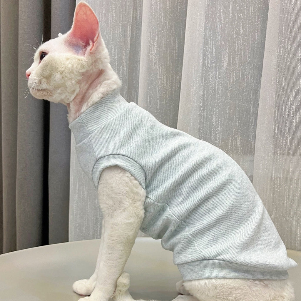 Soft Cotton Onesies Elastic Comfortable for Sphynx Cat Devon Rex - PIKAPIKA