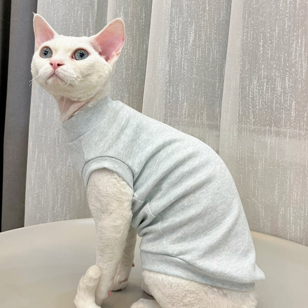 Soft Cotton Onesies Elastic Comfortable for Sphynx Cat Devon Rex - PIKAPIKA