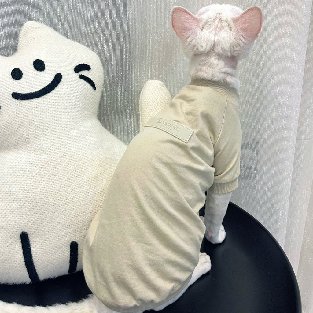 Soft Cotton T-shirts Elastic Comfortable for Sphynx Cat Devon Rex - PIKAPIKA
