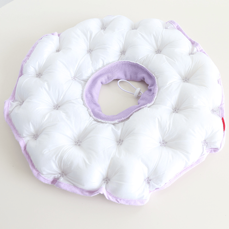 Soft Padded Cotton Elizabeth Collar Pet Recovery Cone - PIKAPIKA