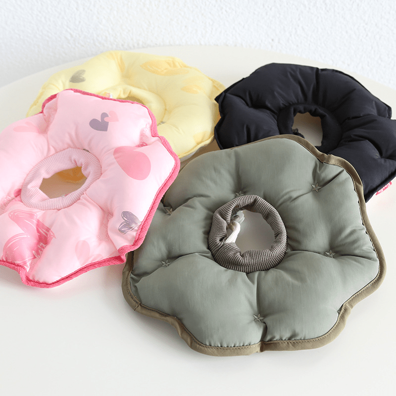 Soft Padded Cotton Elizabeth Collar Pet Recovery Cone - PIKAPIKA