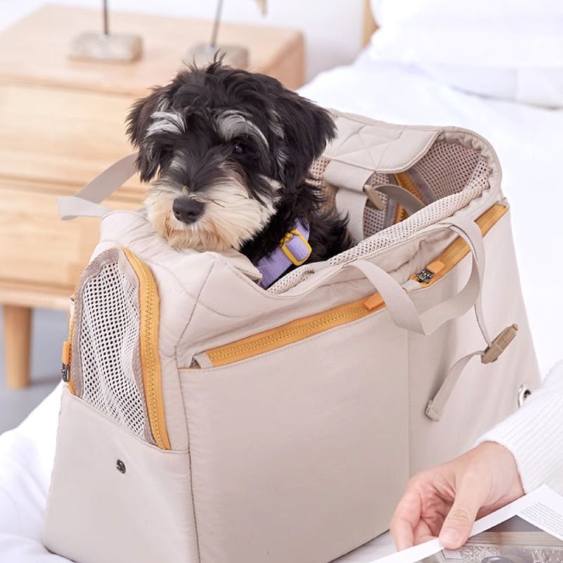Soft Pet Sling Carrier Mesh Breathable Adjustable Outings Bag Collapsible - PIKAPIKA