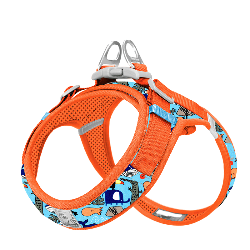 Soft Reflection Vest - Style Dog Harness Leash Set for Small Medium Dogs - PIKAPIKA