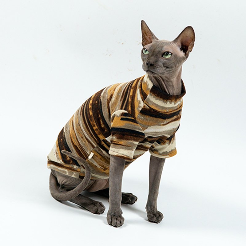 Soft Tie-Dye Top Sphynx Cat Clothes - PIKAPIKA