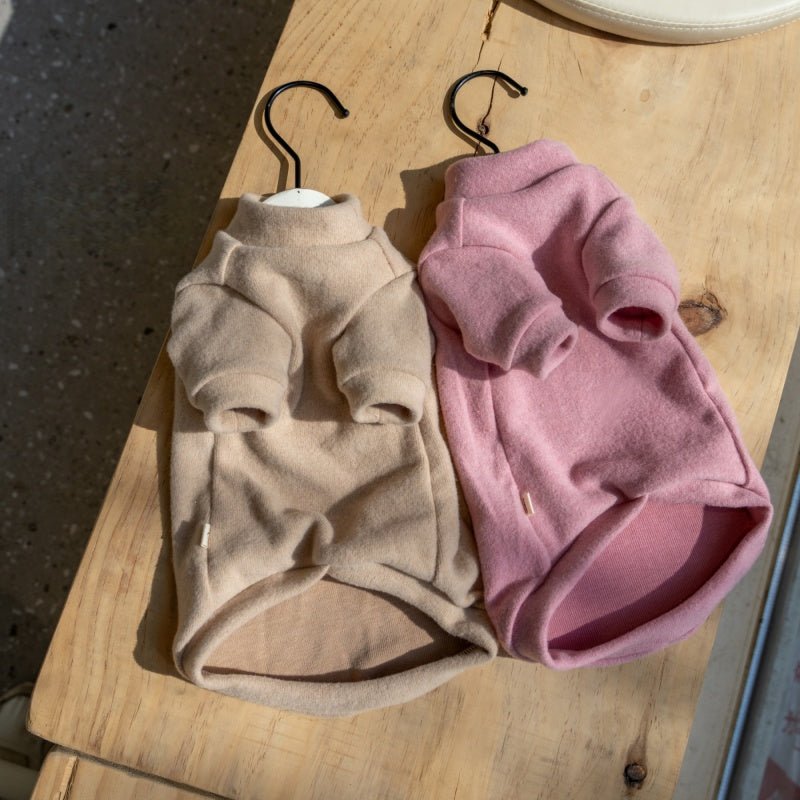 Solid Color Round Sleeve Cotton Base Layer Air - Conditioned Shirt Sphynx Cat Clothes - PIKAPIKA