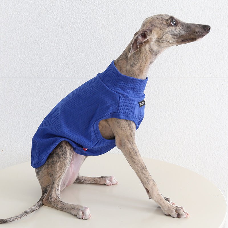 Solid Stripe Tank Tops Italian Greyhound Whippet Dog Clothes - PIKAPIKA