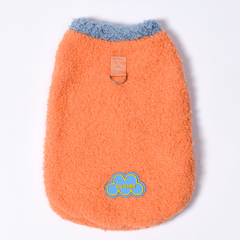 Sphynx Cat Clothes Fleece Sweatshirts Sleeveless with Leashes Multicolor - PIKAPIKA