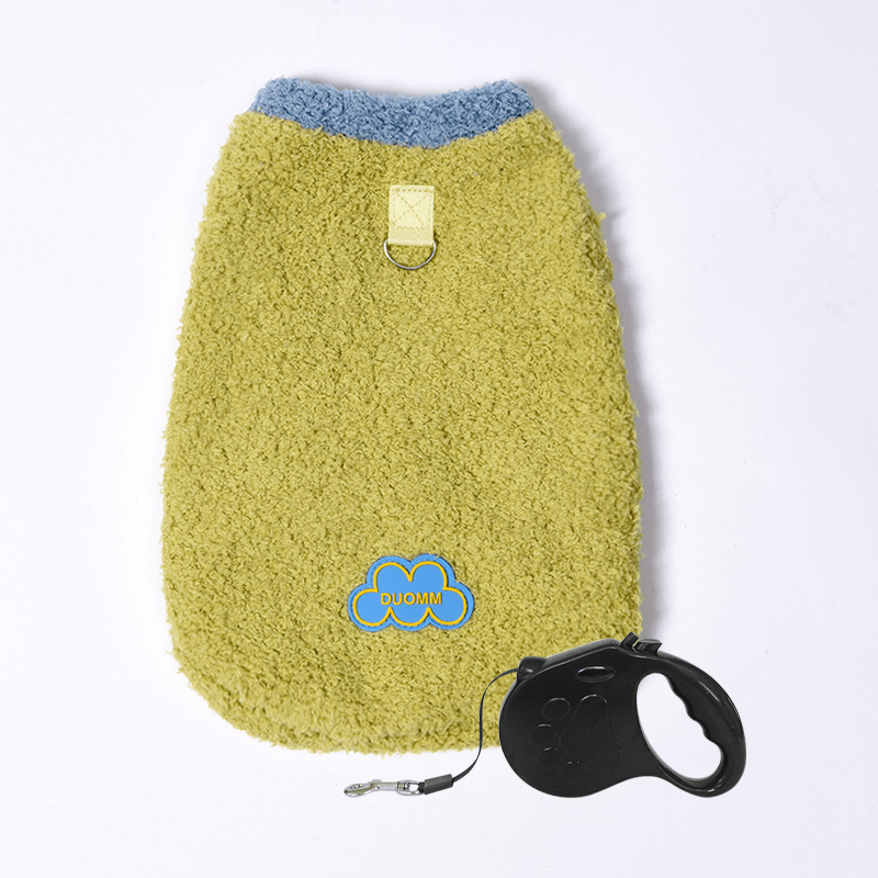 Sphynx Cat Clothes Fleece Sweatshirts Sleeveless with Leashes Multicolor - PIKAPIKA