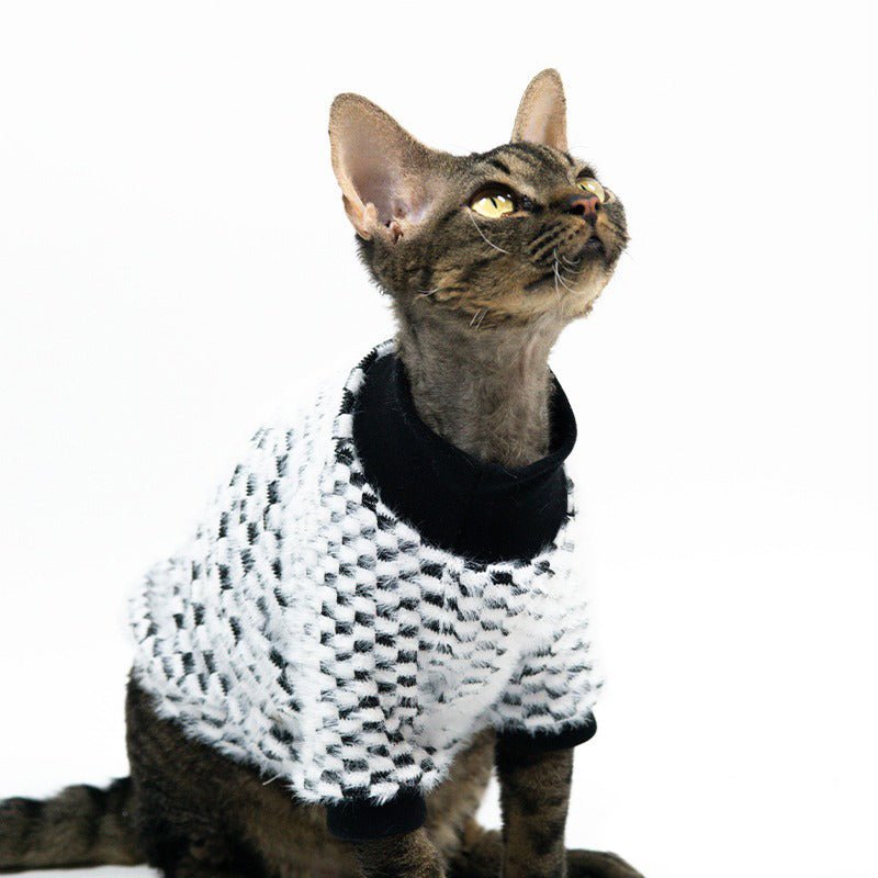 Sphynx Cat Clothes Knitted Sweater Turtleneck - PIKAPIKA