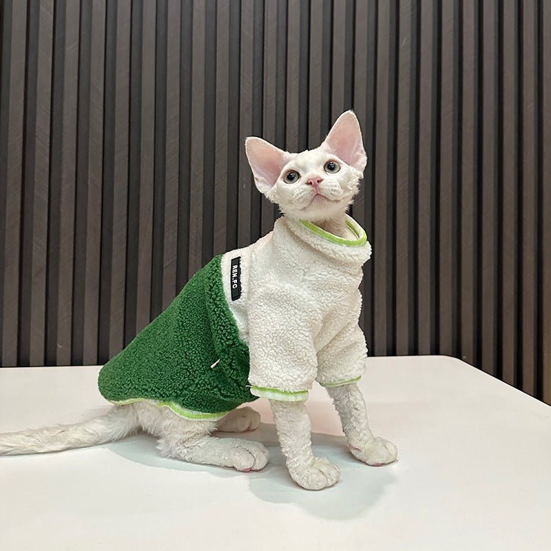 Sphynx Cat Clothes Polar Fleece Shirts - PIKAPIKA