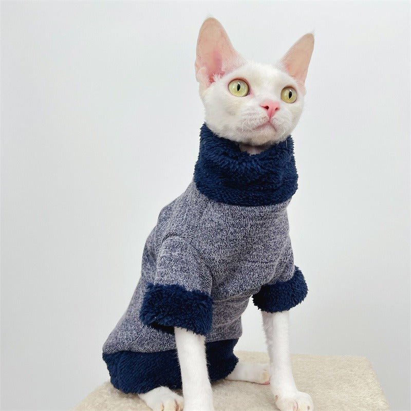 Sphynx Cat Clothes Polar Fleece Sweater - PIKAPIKA