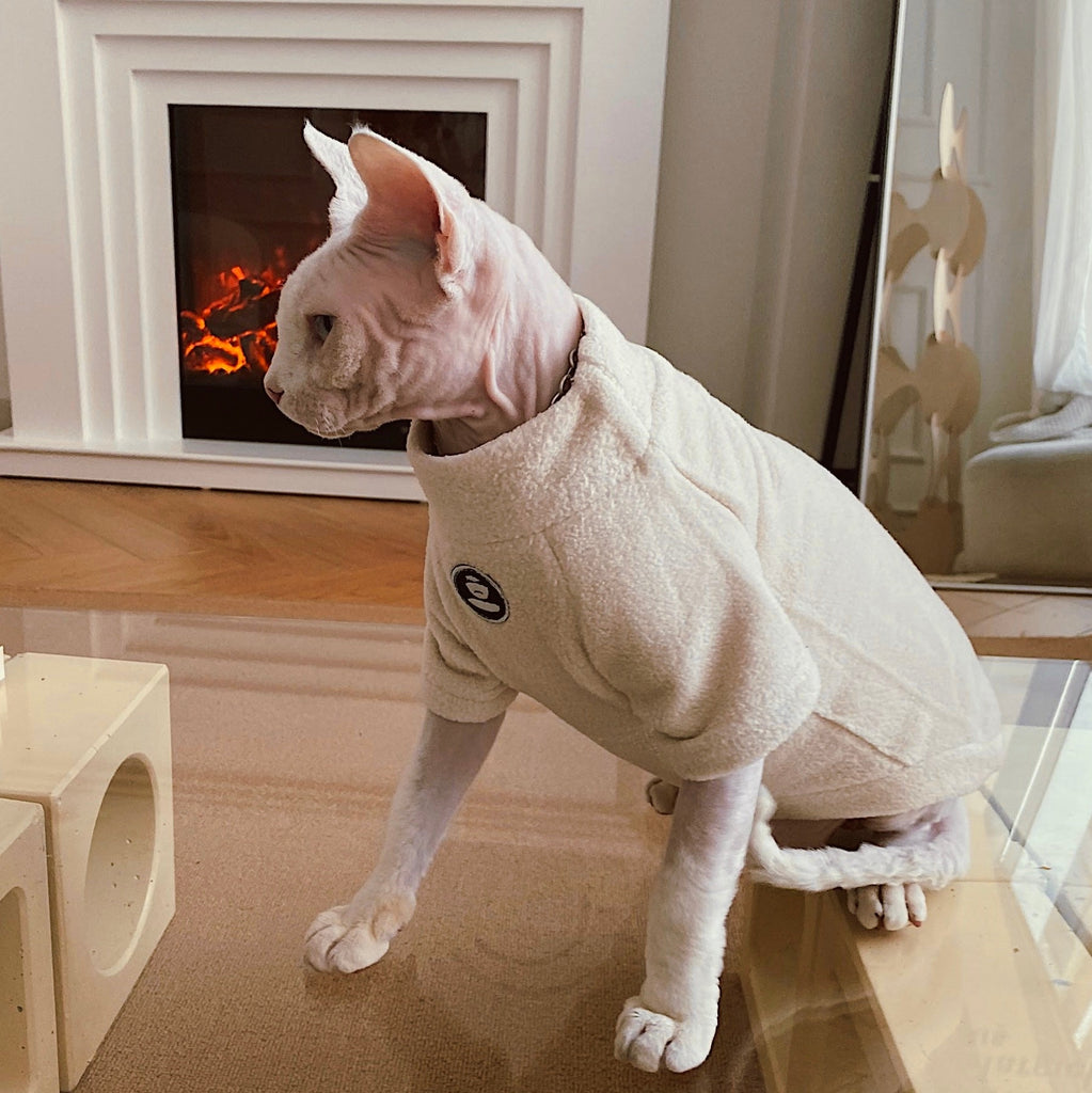 Sphynx Cat Clothes Thick Thermal Shirts - PIKAPIKA