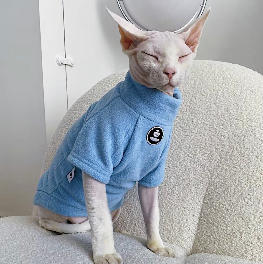 Sphynx Cat Clothes Thick Thermal Shirts - PIKAPIKA