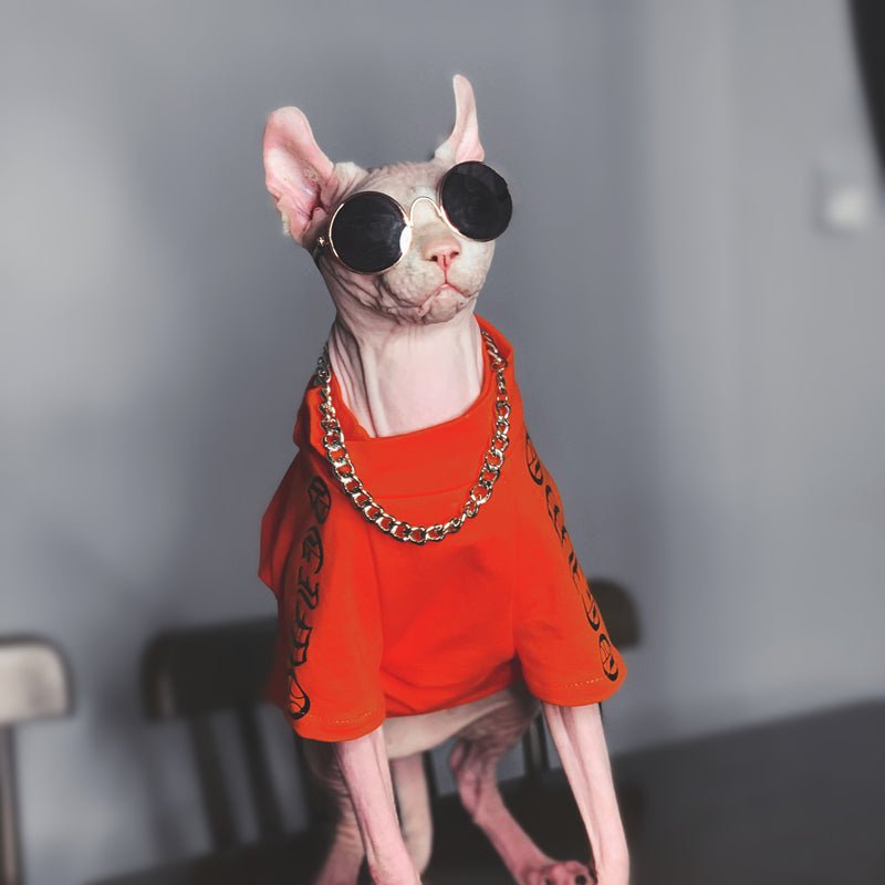 Sphynx Design T-shirts Breathable Cat Clothes - PIKAPIKA