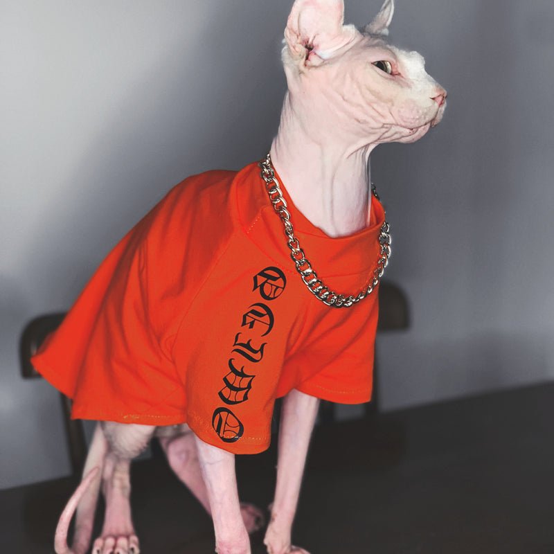 Sphynx Design T-shirts Breathable Cat Clothes - PIKAPIKA