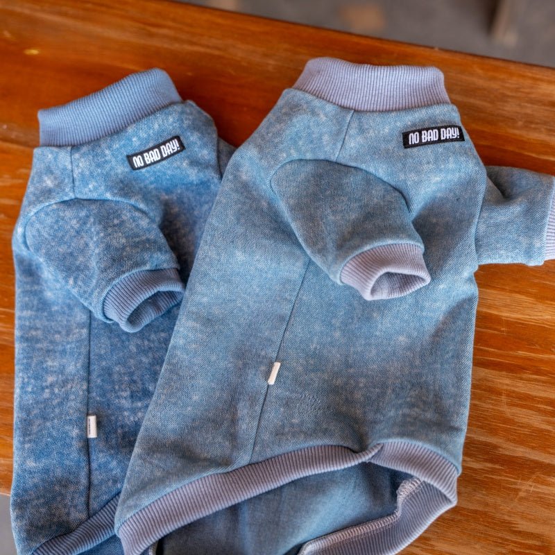 Stretch Denim Shirt Sphynx Cat Clothes Devon Rex Cozy Outfit - PIKAPIKA