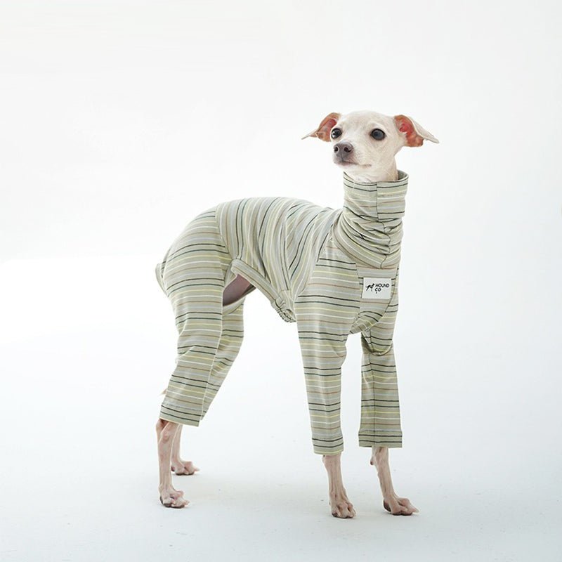 Stripe Cotton Onesie for Italian Greyhound Whippet Dog Clothes - PIKAPIKA