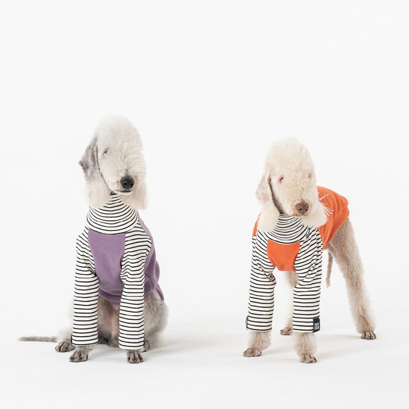 Stripe Shirt Bedlington Dog Clothes - PIKAPIKA