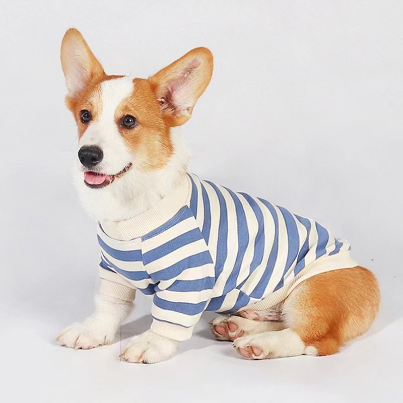Stripe Shirts Corgi Dog Clothes - PIKAPIKA
