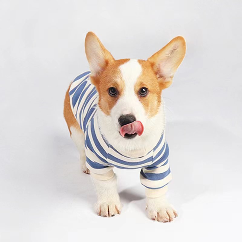 Stripe Shirts Corgi Dog Clothes - PIKAPIKA