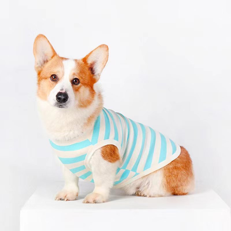 Stripe Sleeveless Tank Top Shirt Dog Clothes - PIKAPIKA