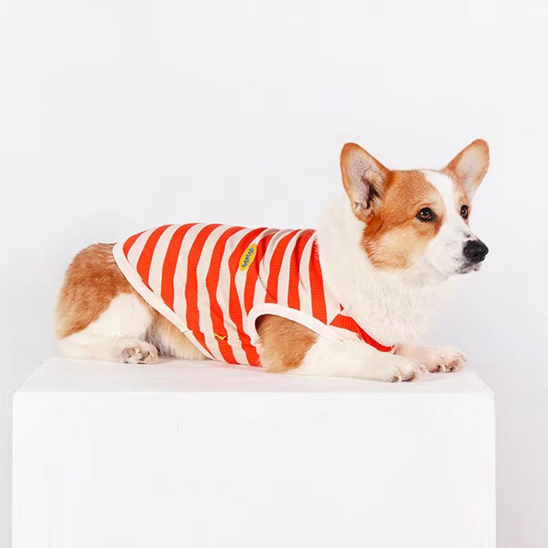 Stripe Sleeveless Tank Top Shirt Dog Clothes - PIKAPIKA