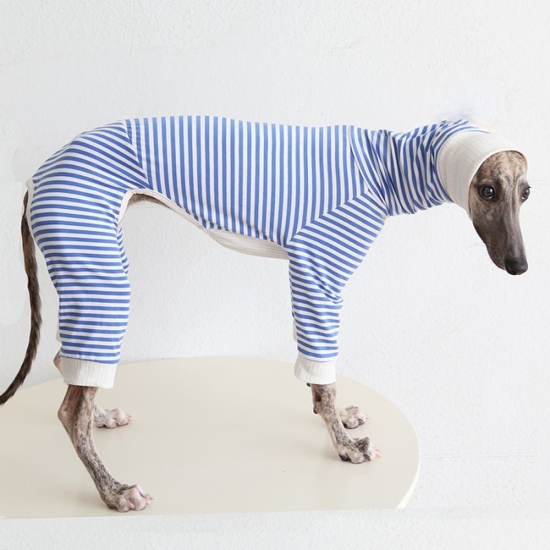 Striped Four - Leg Pajamas for Italian Greyhound Whippet Dog Clothes - PIKAPIKA