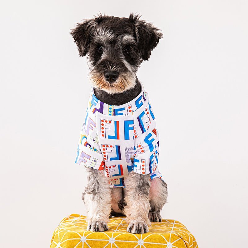 T-shirt Dog Clothes Colorful Luxury Designer Style - PIKAPIKA