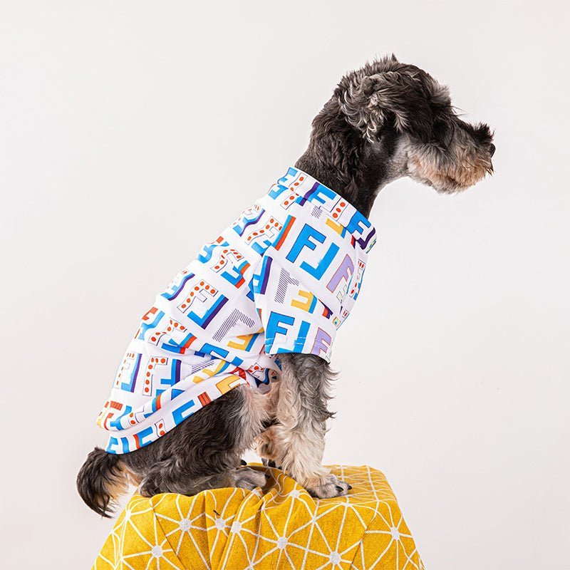 T-shirt Dog Clothes Colorful Luxury Designer Style - PIKAPIKA