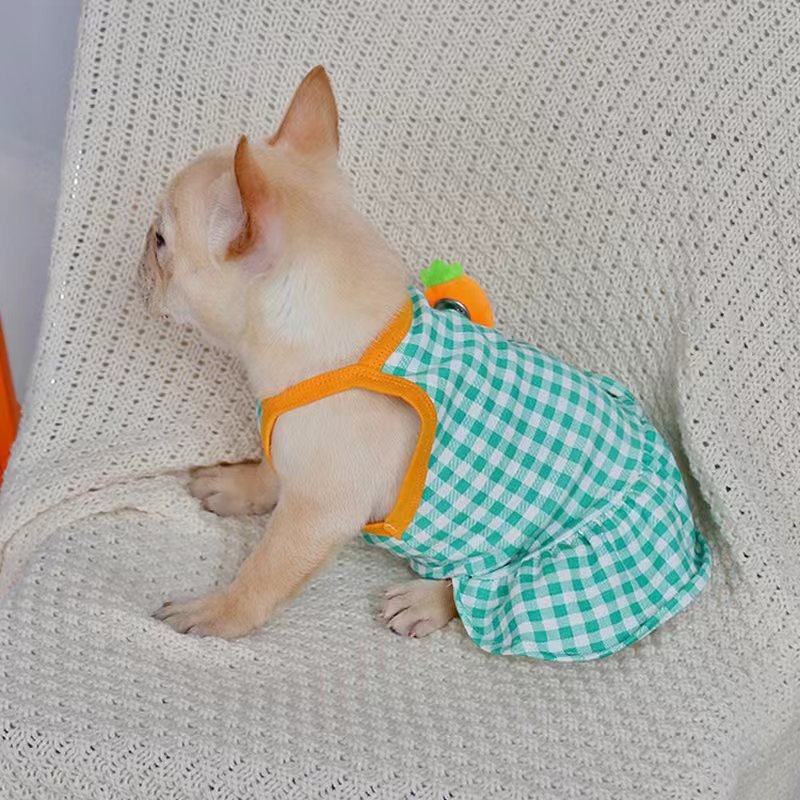 Tank Dress Summer Sleeveless Skirt Bulldog Dog Clothes - PIKAPIKA Tank Dress Summer Sleeveless Skirt Bulldog Dog Clothes - PIKAPIKA