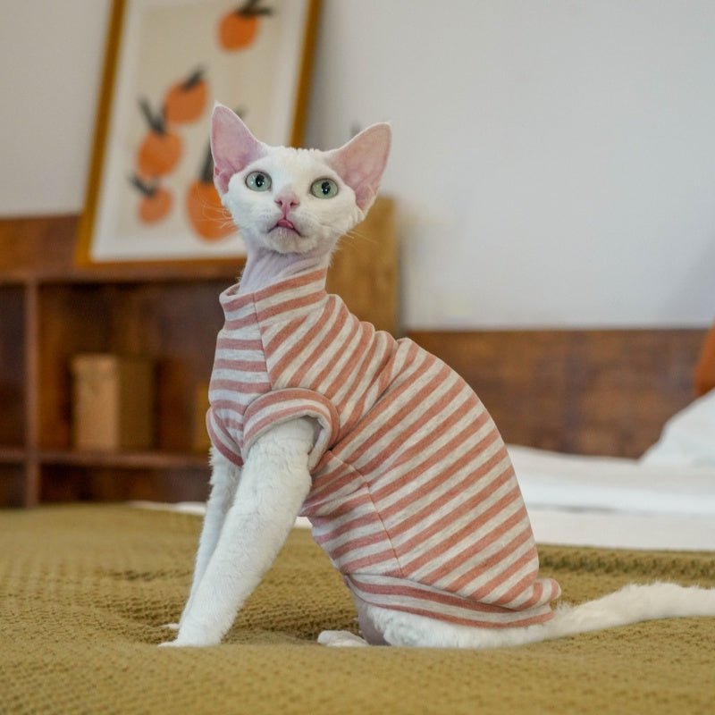 Thermal Fleece Stretch Shirts for Sphynx & Devon Cats - PIKAPIKA